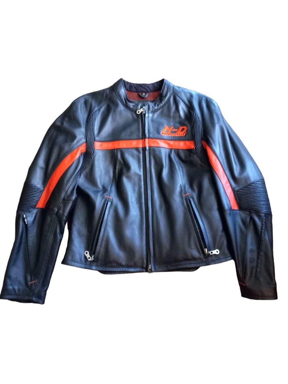 NWOT Harley Davidson "Victory Lane" Leather Motorcycle Jacket Black Sz S Womens
